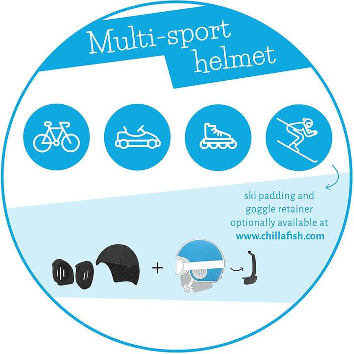 Produktbild Chillafish Bobbi Kinder Fahrradhelm Gr. S 51 - 55 cm Kopfumfang (51 - 55 cm)