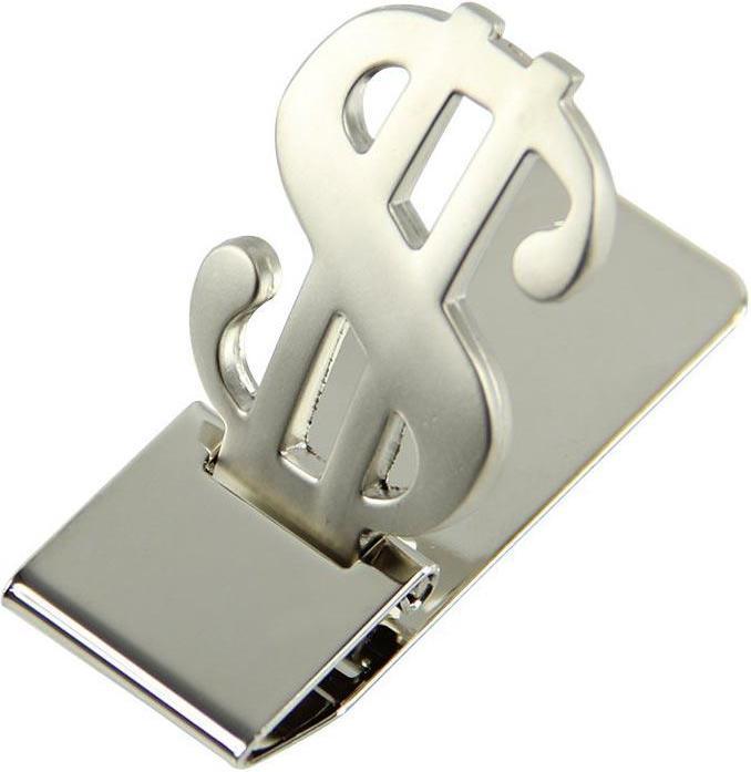 JTI Geldscheinklammer mit Dollar-Symbol - Edelstahl