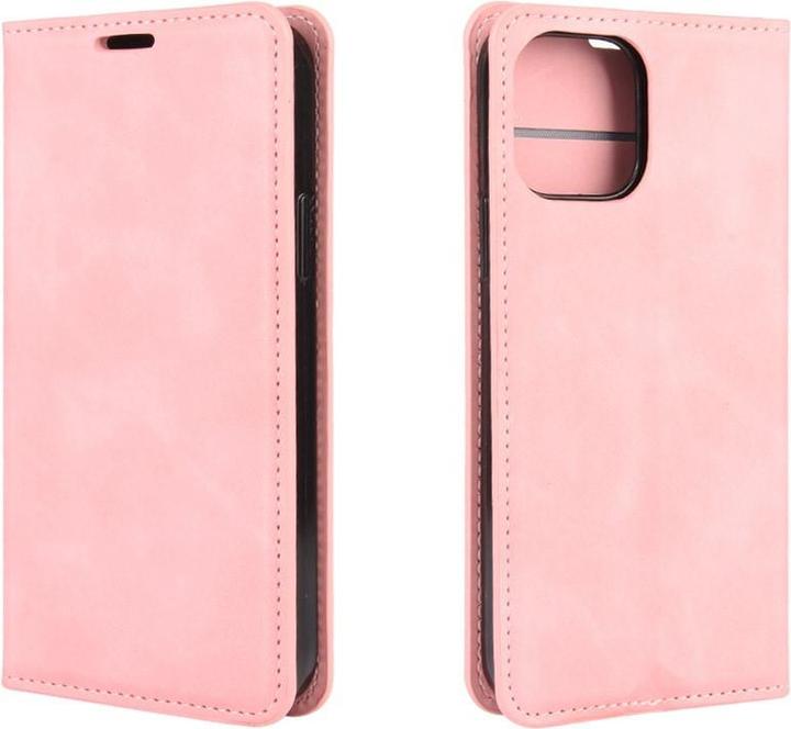 Produktbild Cover-Discount iPhone 12 / 12 Pro - Seidige Stand Flip Case Hülle rosa (Apple iPhone 12, Apple iPhone 12 Pro)