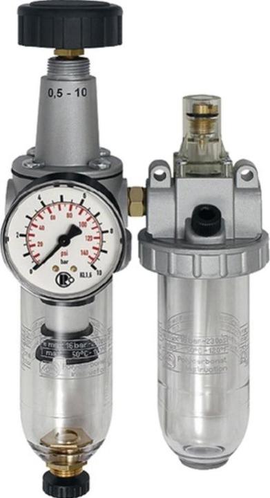 Immagine prodotto Riegler Unità di manutenzione filettatura standard G 1/2 ″ semiautomatica BG III 2 pezzi 2100 l/min