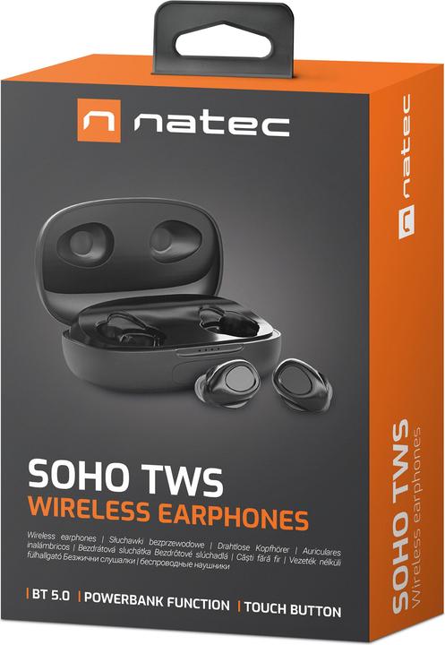 Actual product image Genesis NATEC Earphones SOHO TWS wireless (3.50 h, Wireless)
