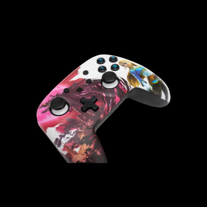 Actual product image PowerA Enhanced Wireless Switch Controller - Zelda Blood Moon (pink/white) (Switch Lite, Switch)