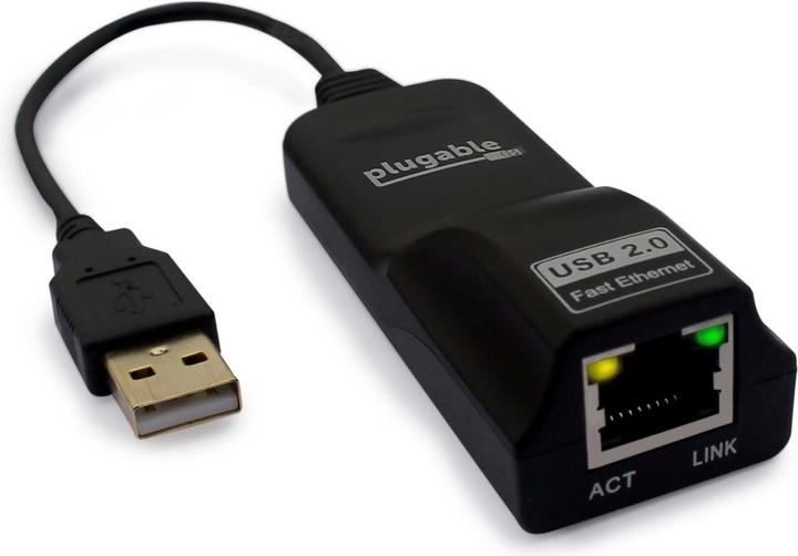 Plugable Adattatore da USB 2.0 a Ethernet (USB, RJ45 (1x))