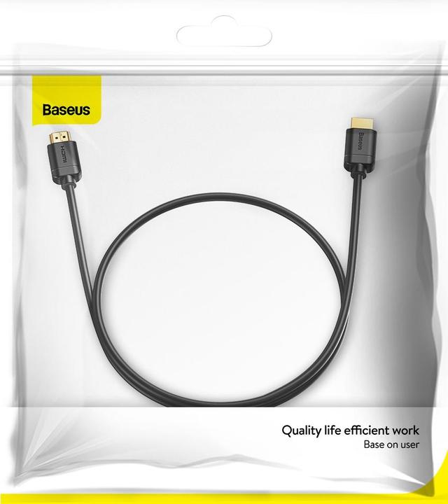 Actual product image Baseus high definition Series HDMI To HDMI Adapter Cable 8m Black (8 m, HDMI)