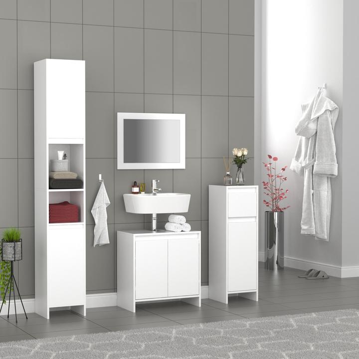 Produktbild VCM Holz Badunterschrank Malira Drehtüren