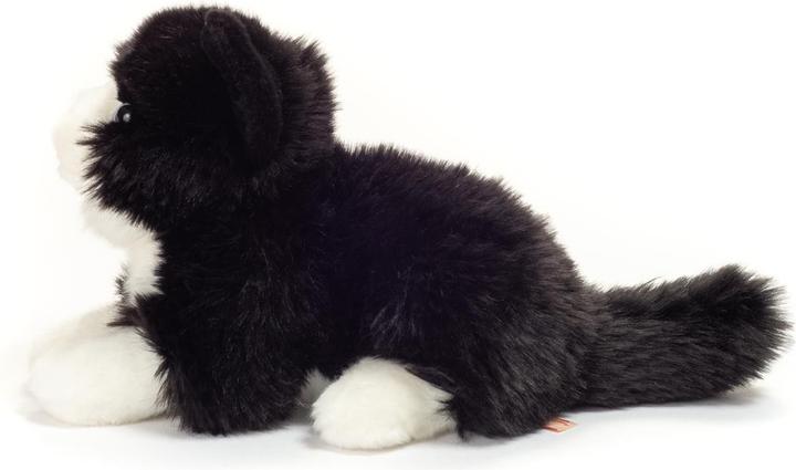 Produktbild Teddy Hermann Katze liegend schwarz/weiss 20 cm (11 cm)
