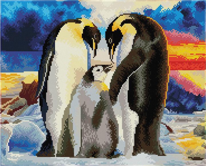 Actual product image Diamond Dotz Diamond Painting Penguin Family