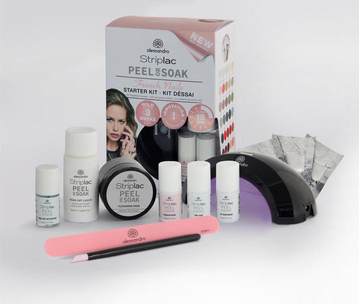 Immagine prodotto Alessandro Striplac Peel o Soak French (Trasparente, Bianco, Smalto)
