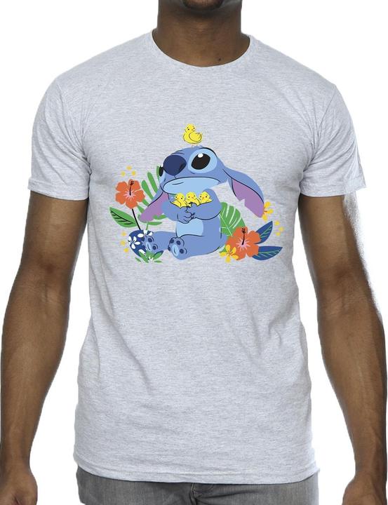 Actual product image Disney Mens Lilo & Stitch Birds T-Shirt (S)