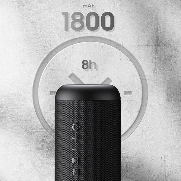 Actual product image Usams US-YX008 speaker black (8 h, Rechargeable battery operated)