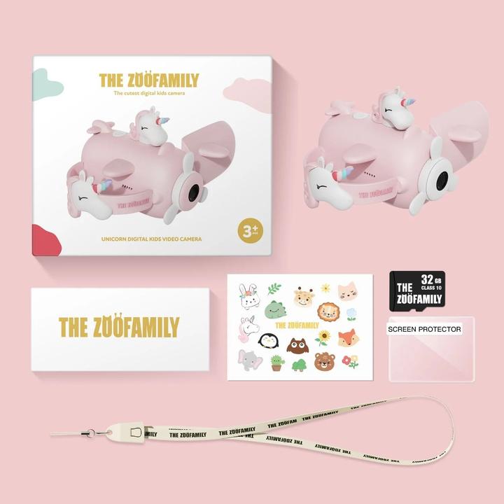 Produktbild The Zoofamily Kinder-Kamera V1 Zoo Video Unicorn