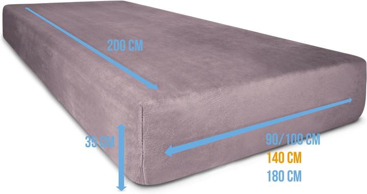 Actual product image Aspero Flannel fitted sheet PERPIGNAN (90-100 x 200 cm)