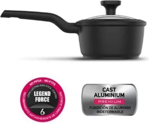 Image du produit Taurus Great Best Moments Casserole 18 cm avec couvercle - KCK3018 (18 cm, Casserole à manche, Fonte)