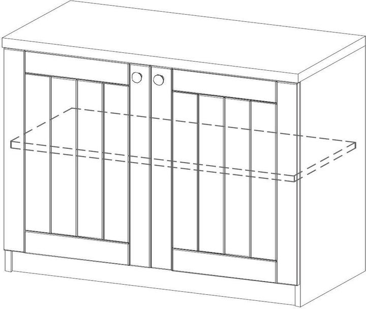 Produktbild Roba Lowboard Dreamworld 3 für Schreibtisch-Wickel-Kombination