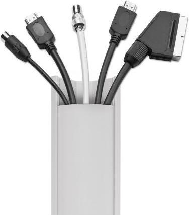 Image du produit Maclean MCTV-575 - Goulotte de câblage blanche, 1,5 m, 43 x 23 mm (Conduit, 150 cm)