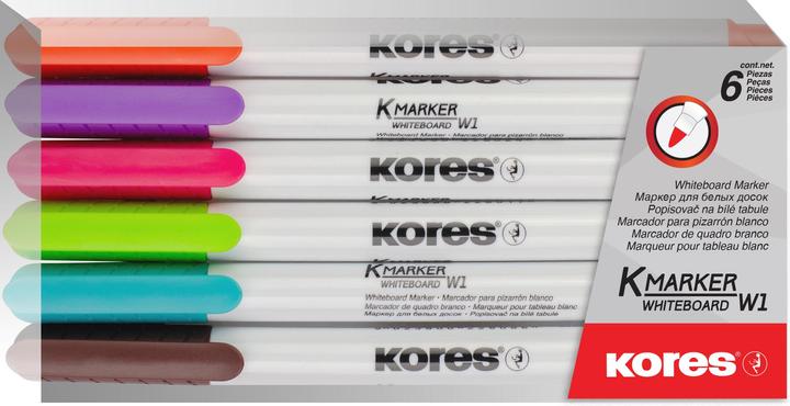 Produktbild Kores Whiteboard-Set Fine M228466er Set1mm Runds (Sortiert, 1 mm, 6 x)