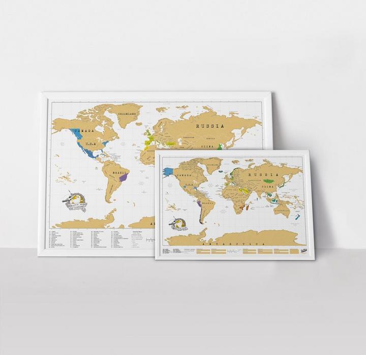 Actual product image Luckies scratch map (60 x 82 cm)
