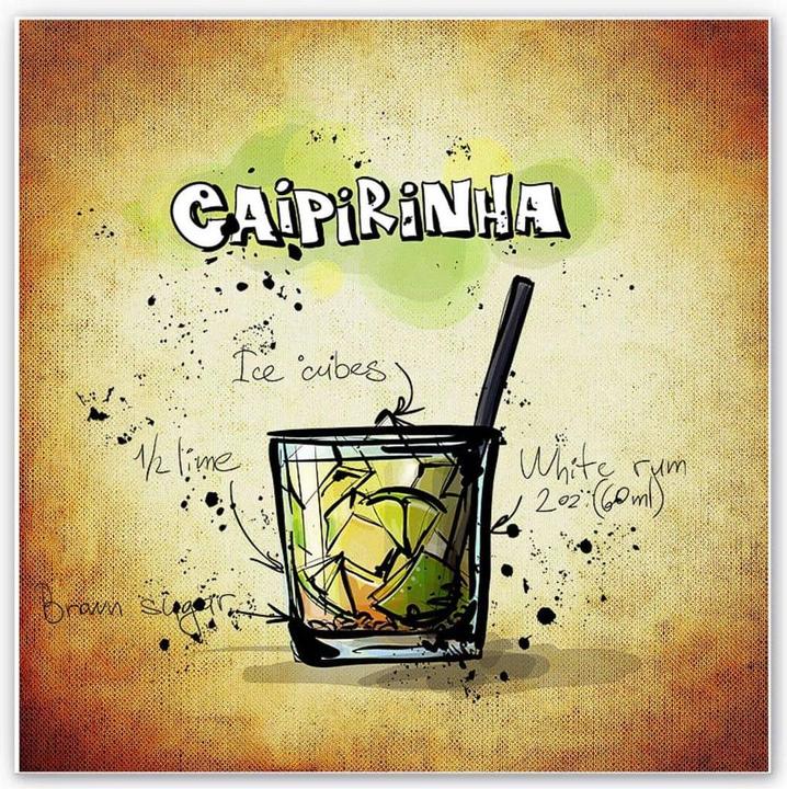 Image du produit Trenddeko Caipirinha - recette (30 x 30 cm)