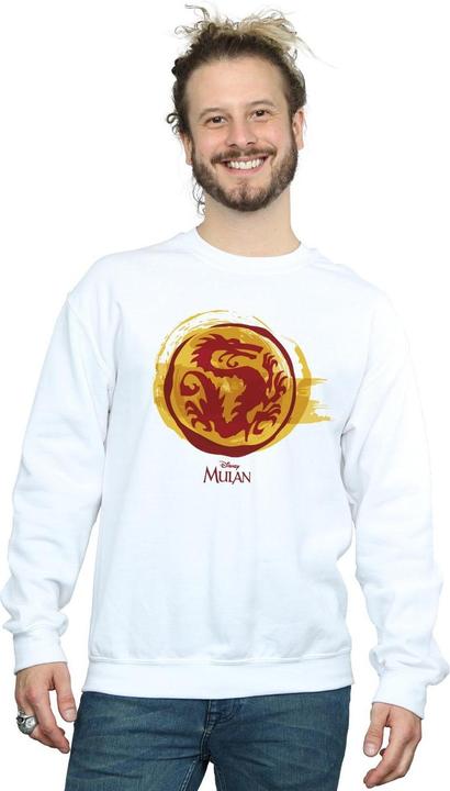 Actual product image Disney Mens Mulan Courage Dragon Symbol Sweatshirt (XXL)