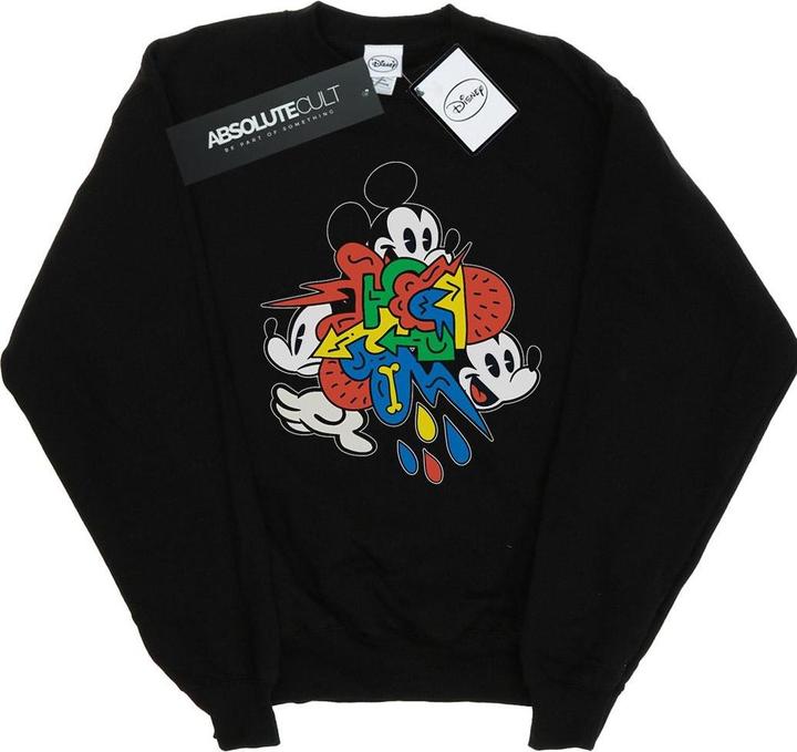Actual product image Disney Girls Mickey Mouse Vintage Arrows Sweatshirt (152, 158)