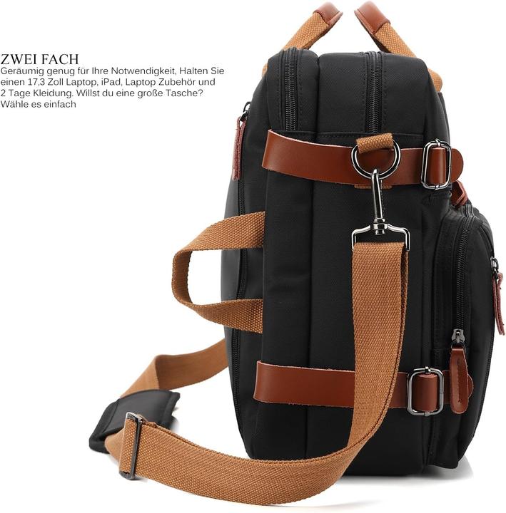 Produktbild CoolBELL Umwandelbare Laptop-Tasche für 17 Zoll (17")