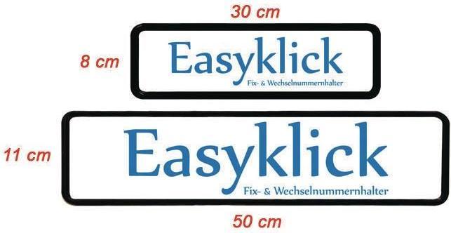 Easyklick Kennzeichenhalter (Front + Heck, Langformat)