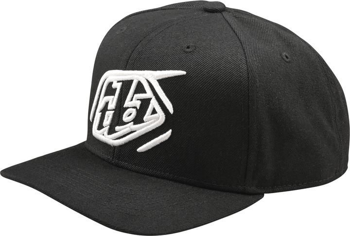 Troy Lee Designs Curved Snapback Cap, Badge, black, one size (One Size)