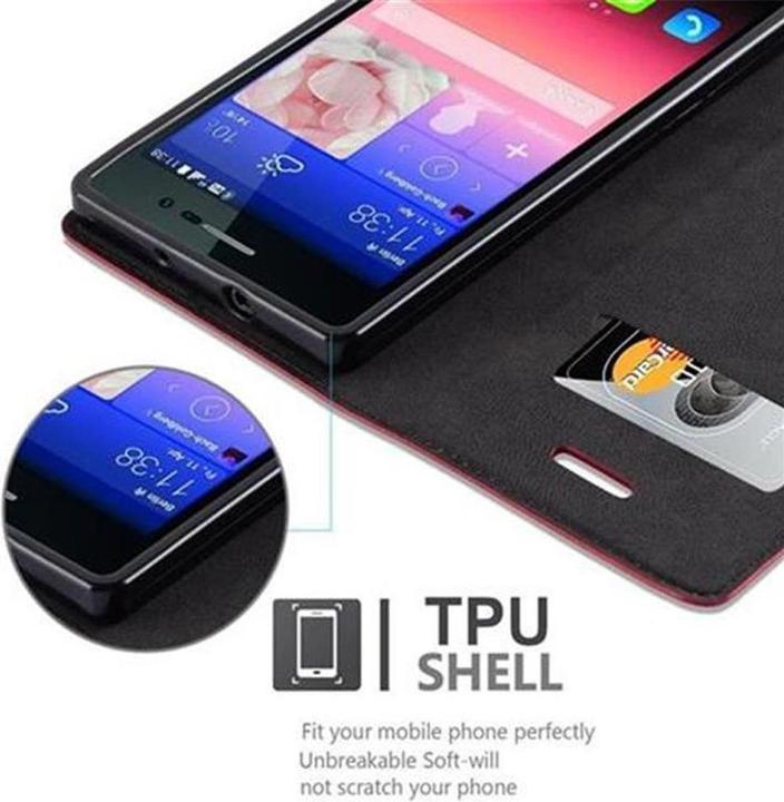 Productafbeelding Cadorabo Boek Onzichtbare Magneethoes (Huawei Ascend P7)