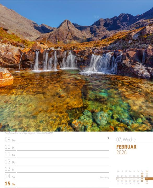 Actual product image Schottland - Zwischen Highlands und Hebriden - Wochenplaner Kalender 2026 (25 x 33 cm, Hardcover, German)
