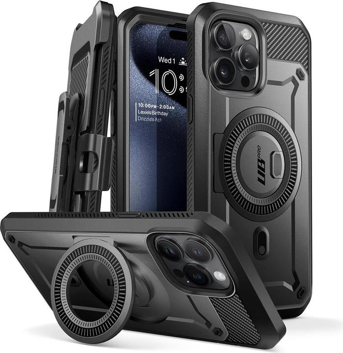Actual product image Supcase Ub Pro Mag Magsafe Iphone 15 Pro Black (Apple iPhone 15 Pro)