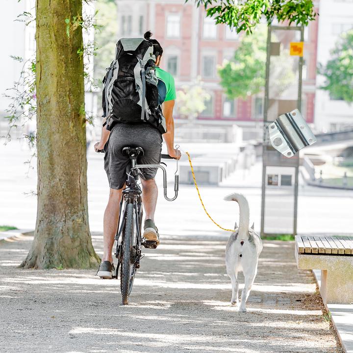 Image du produit Relaxdays Laisse pour vélo (Taille unique, Chien, Vélo)
