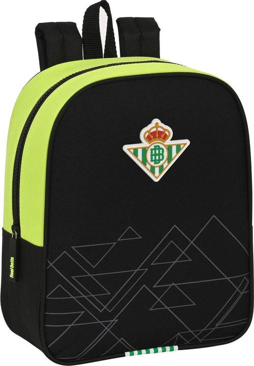 Produktbild Real Betis Balompié Schulrucksack Schwarz Neongrün 22 x 27 x 10 cm