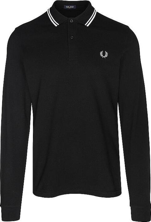 Fred Perry Twin Tipped Polo Long Sleeve black (S)