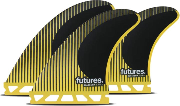 Actual product image Futures Thruster Fin Set P6 Blackstix Pivot M