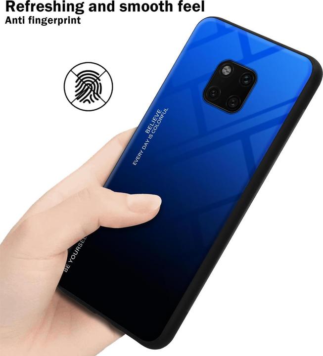 Produktbild Cadorabo TPU 2 Farben Glas Cover (Huawei Mate 20 Pro)