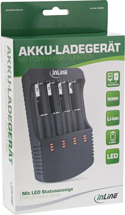 Actual product image InLine 01287L (1 pcs., A, C, AAAA, AA, AAA, Chargers without battery)