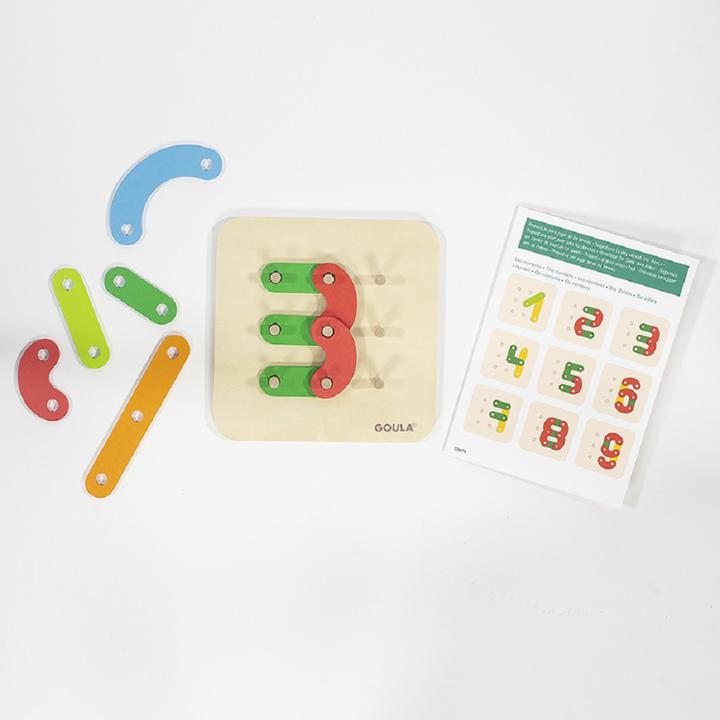 Immagine prodotto Goula Forme a colori, d/f/i 8 tavole, 22 parti in legno, libretto, a partire da 3 anni (Tedesco, Francese, Italiano, Inglese)