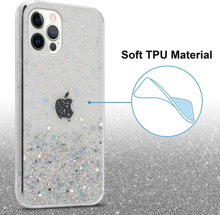 Image du produit Cadorabo Couverture TPU paillettes scintillantes (Apple iPhone 12 Pro Max)