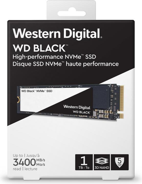 Actual product image WD Black 3D NAND (1000 GB, M.2 2280)
