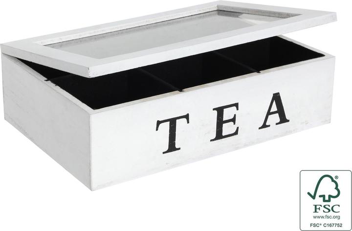 neuetischkultur Teebox mit 6 Kammern