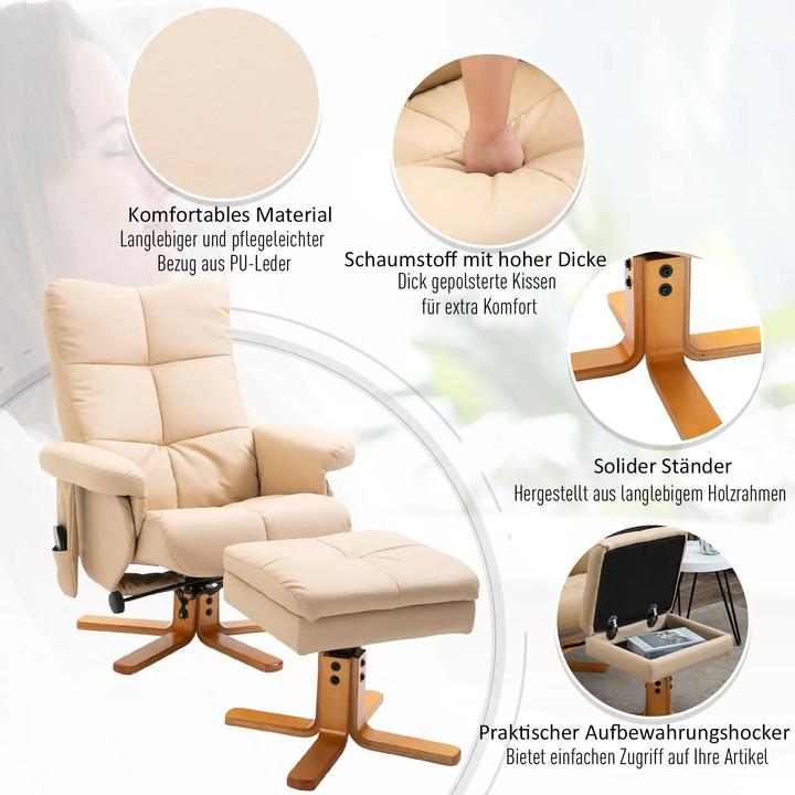 Actual product image Homcom Massage chair with reclining function