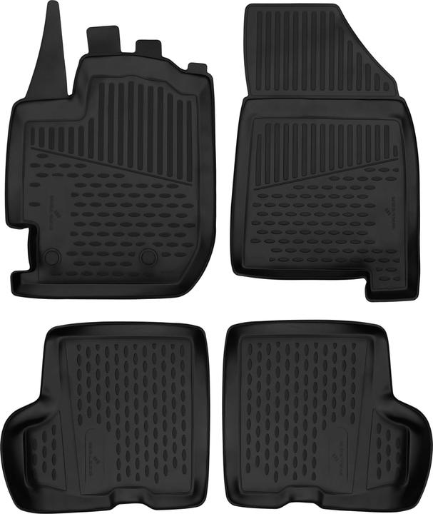 Actual product image Walser Rubber mats XTR for Dacia Duster 2nd generation 10/2017 - 2018 (2 front mats + 2 rear mats)