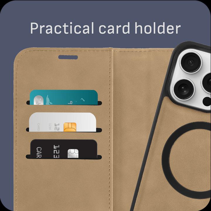 Produktbild Cazy Abnehmbare Brieftaschenhülle für iPhone 15 Pro, Abnehmbare Hülle, Magfit, 2-in-1-Design (Apple iPhone 15 Pro)