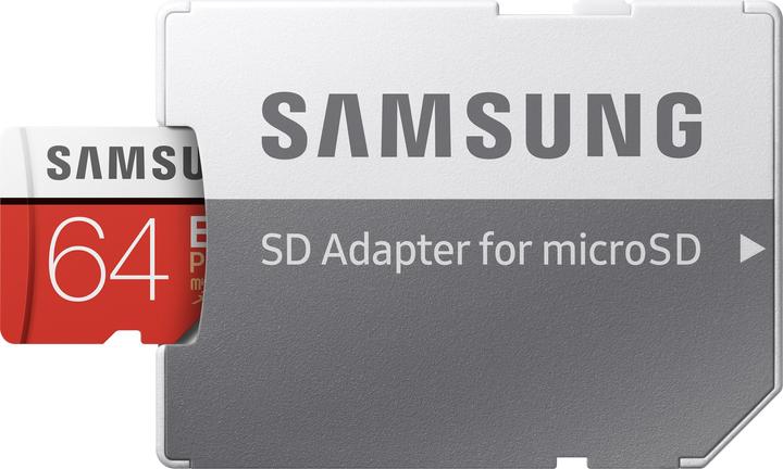 Actual product image Samsung Evo+ microSD UHS-I (64 GB, microSDXC, U3, UHS-I)