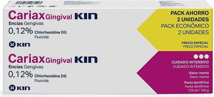 Produktbild KIN Hygiene Cariax Gingival Toothpaste Set 2 Pieces (250 ml)