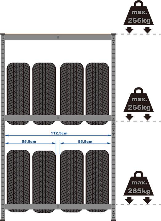 Image du produit Monzana Rayonnage pour pneus