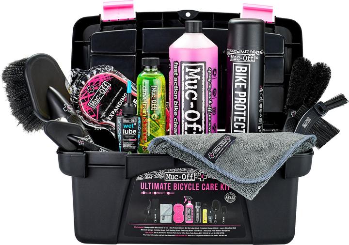 Actual product image Muc-Off Ultimate Bicycle Kit (1800 ml, Bicycle cleaner, Chain cleaner, Universal Lubricant, Sponge, Care set)