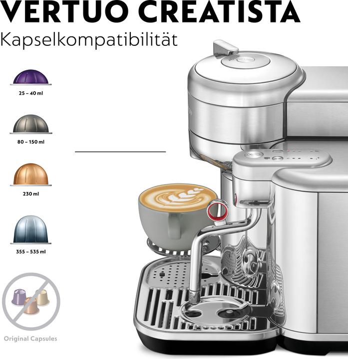 Produktbild Sage Nespresso Vertuo Creatista (NESPRESSO Vertuo, CH-Stecker)
