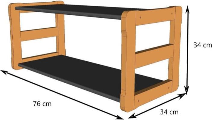 Actual product image Activity Board Waldorf Atmosphere, Children's Room, Open Shelf - Nature