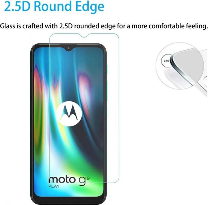 Produktbild Screenguard Motorola Moto G9 Play Panzerglas Schutzfolie Case Friendly Design (1 Stück, Motorola Moto G9 Play)